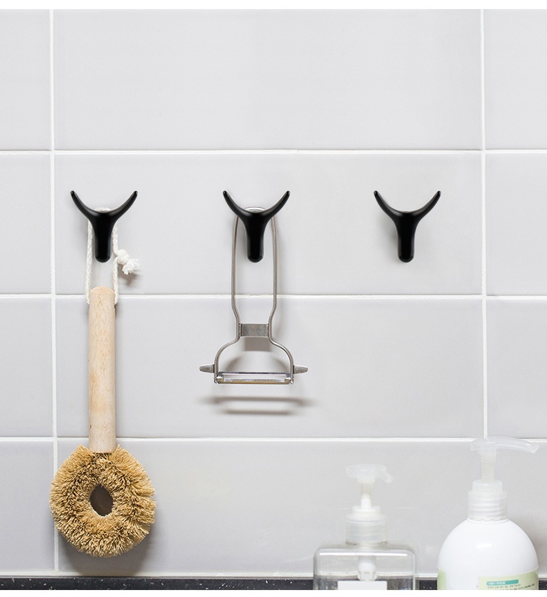 Nordic Horn Clothes Bathroom Closet Door Wall-mounted Hook