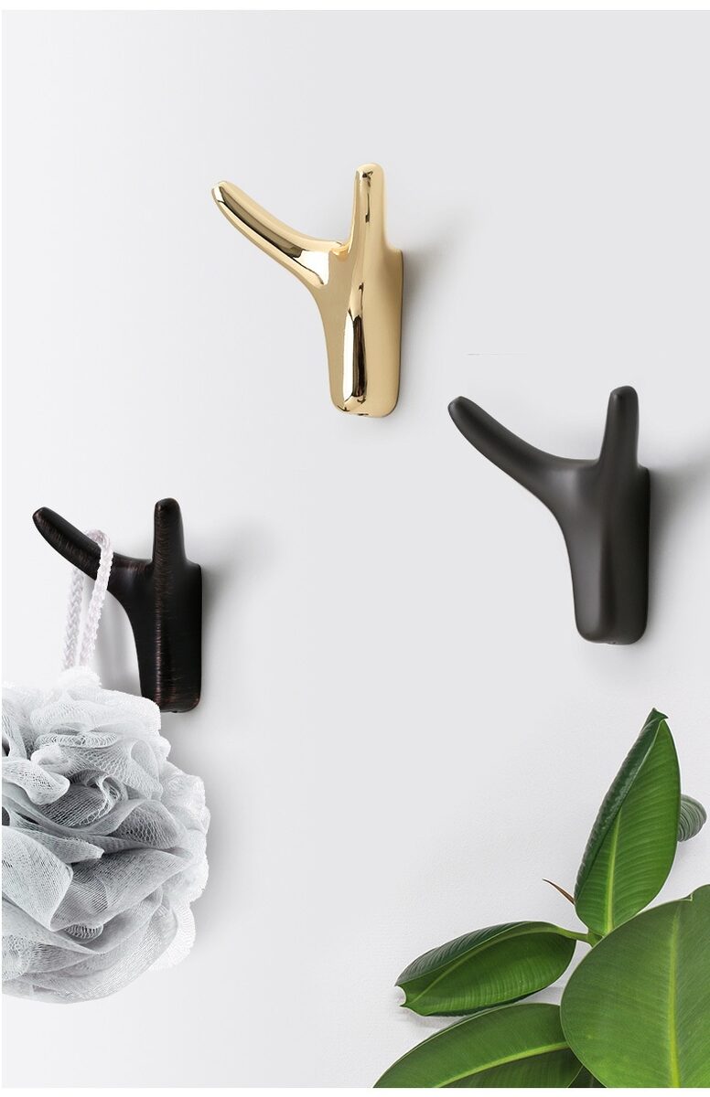 Nordic Horn Clothes Bathroom Closet Door Wall-mounted Hook