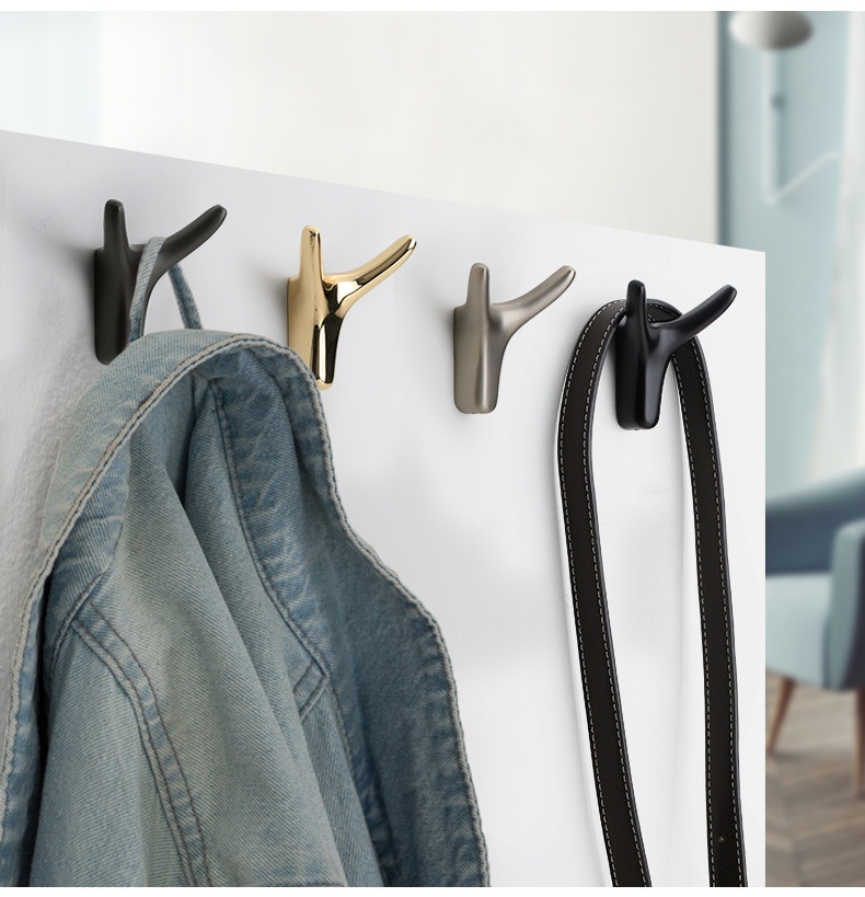 Nordic Horn Clothes Bathroom Closet Door Wall-mounted Hook